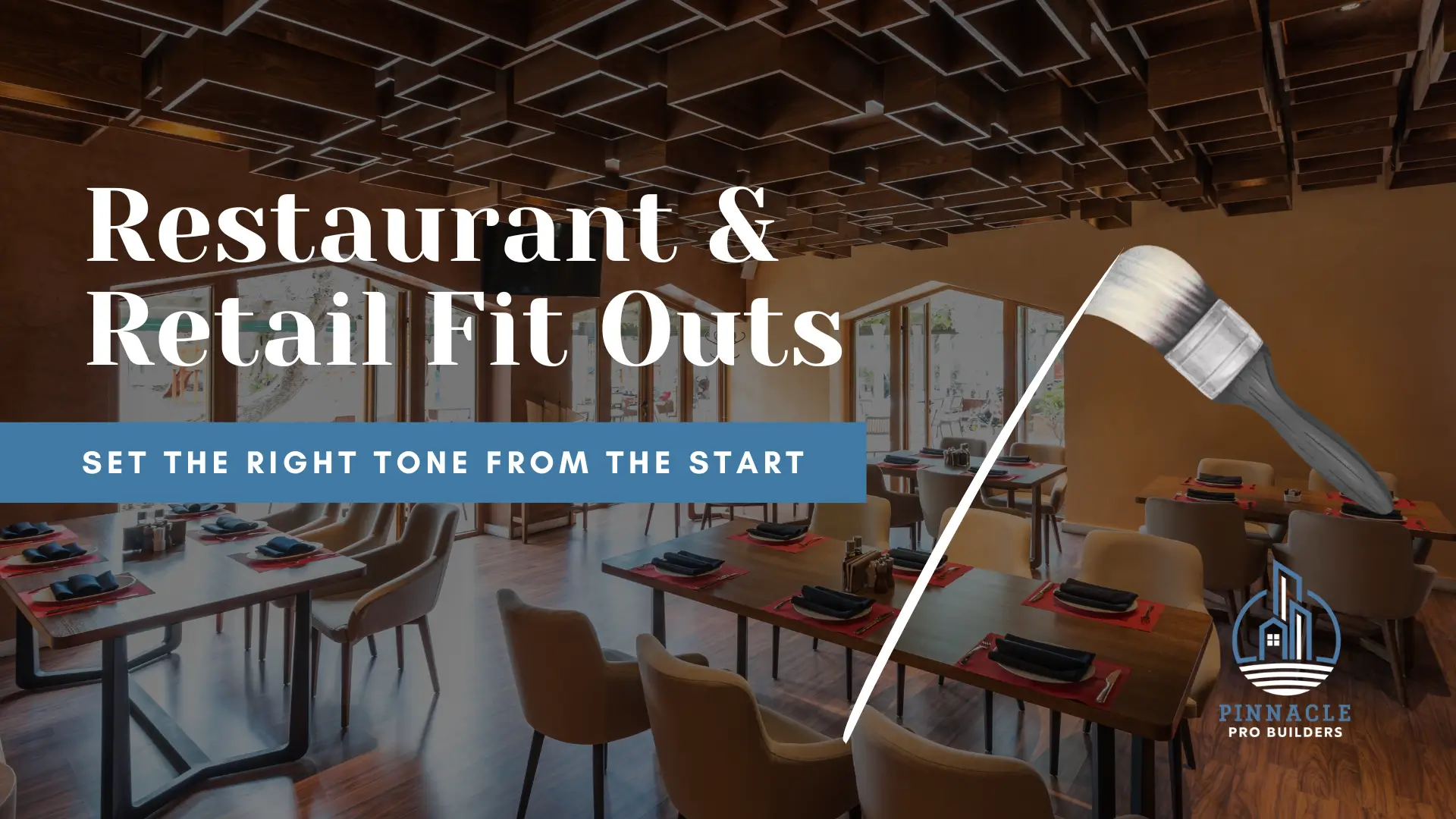 Restaurant in background of blog.