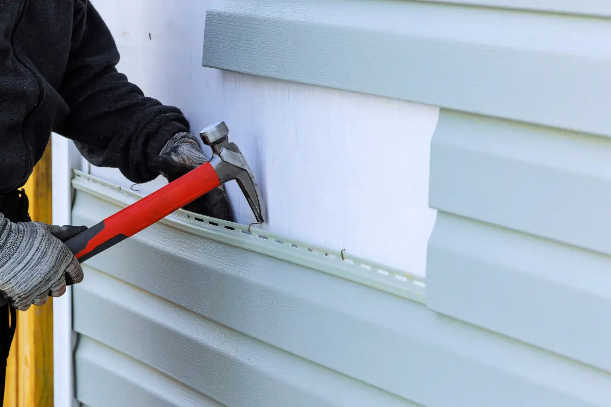 Vinyl siding repair ensuring a secure, weather-resistant exterior finish.