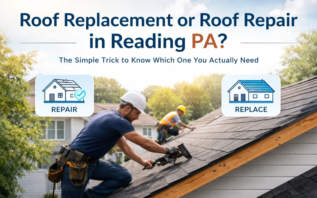 Roof Replacement or Roof Repair in Reading PA: The Simple Trick to Know Which One You Actually Need